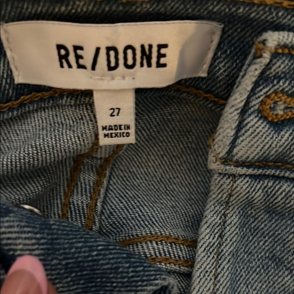 Re/Done Light Blue Denim Jeans - Picture 4 of 6